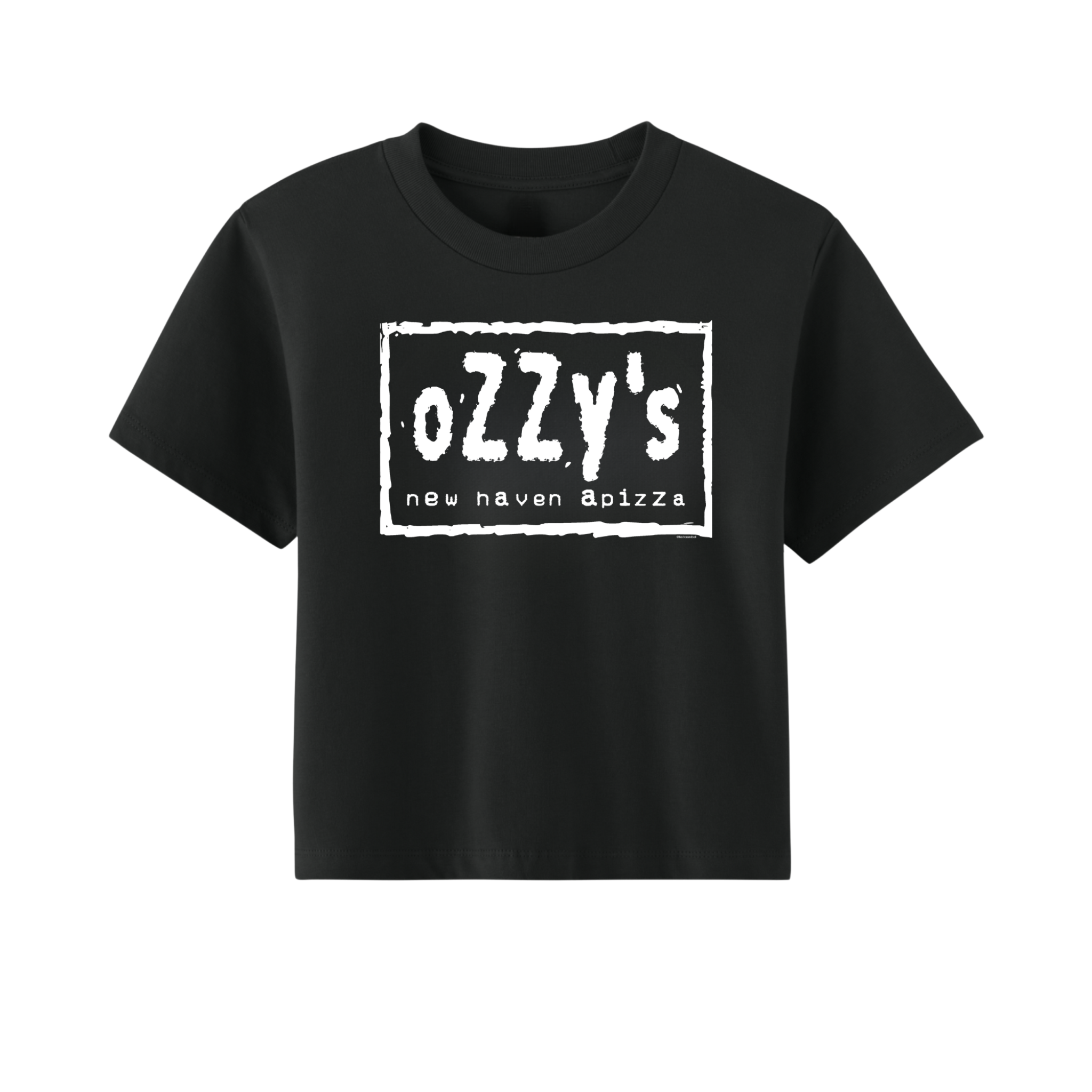Ozzy's Apizza Womens NWO Logo Cropped T-Shirt