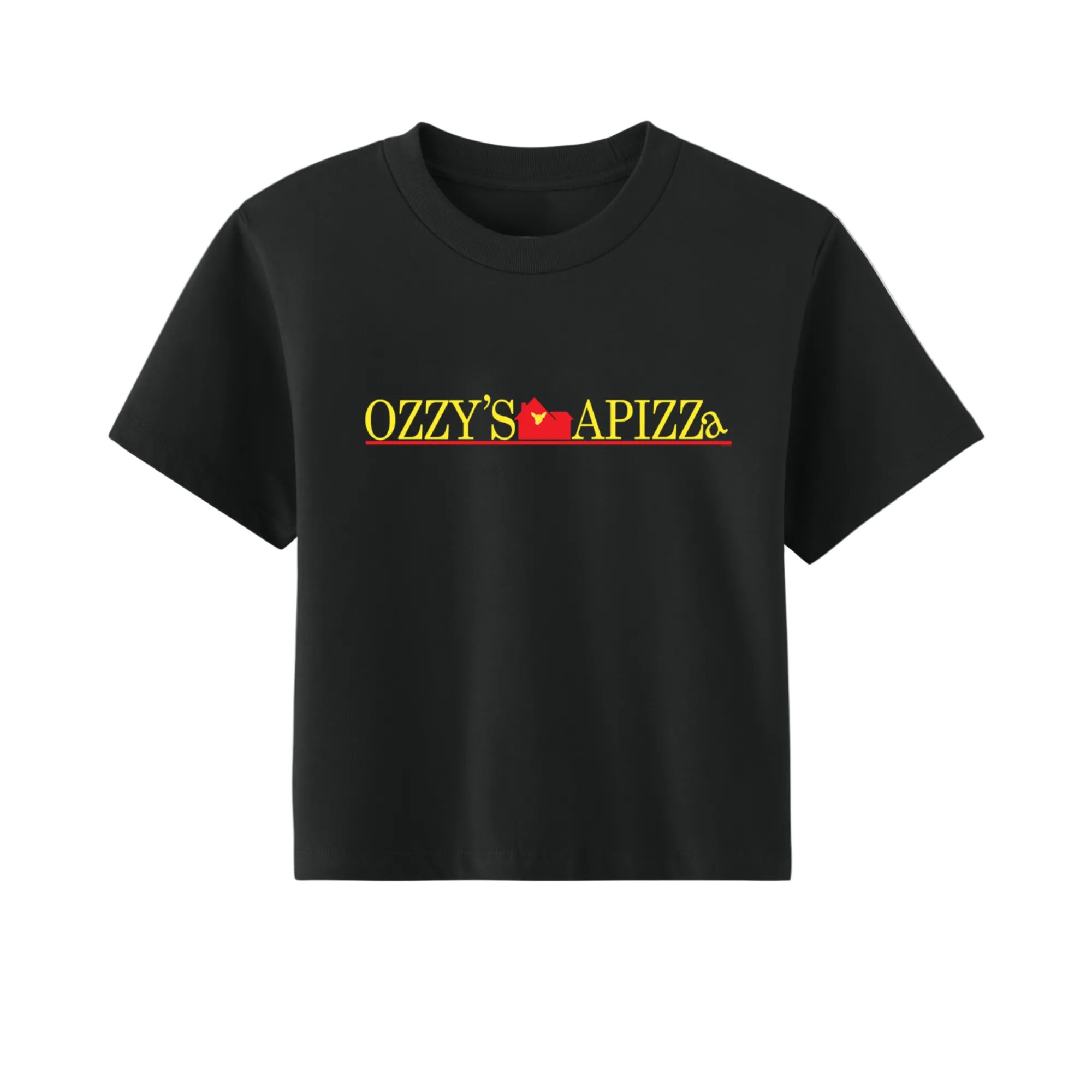 Ozzy's Apizza Womens Ozzy's "Home Alone" Cropped T-Shirt