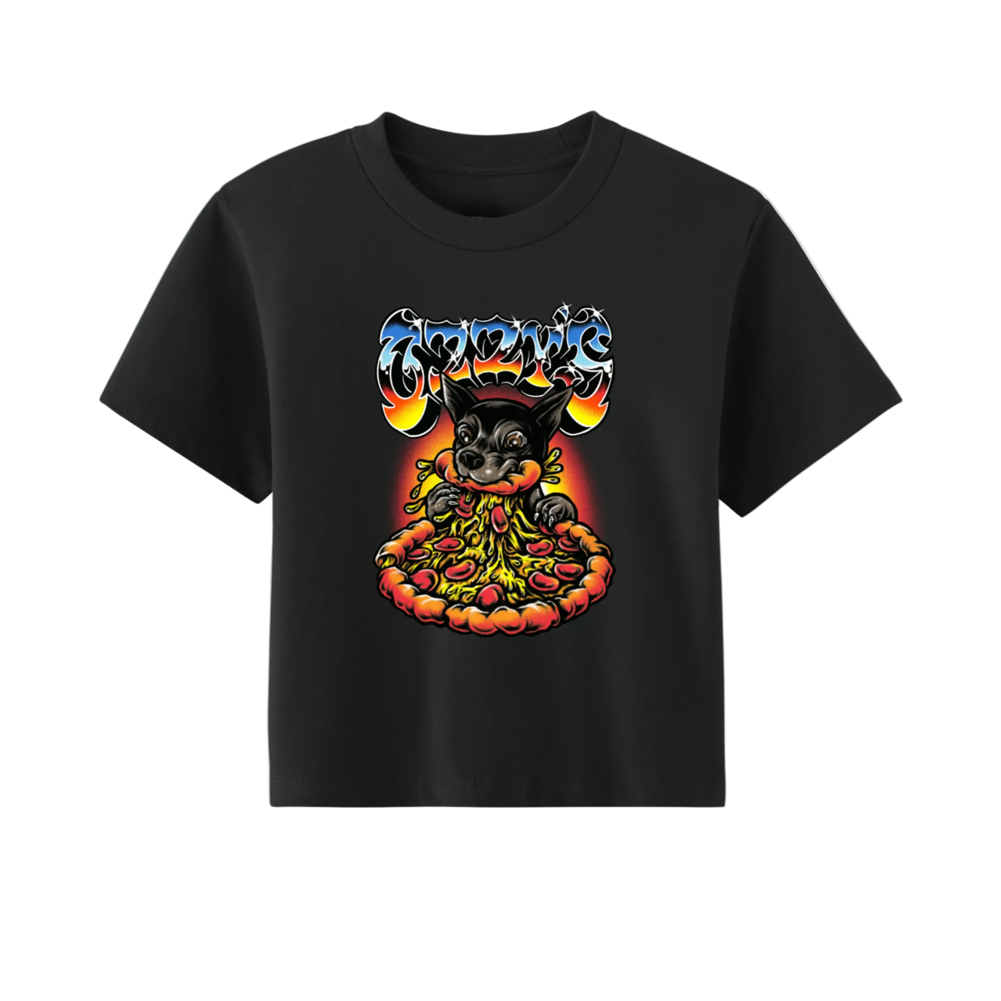 Ozzy's Apizza Womens Ozzy's Official Logo Cropped T-Shirt